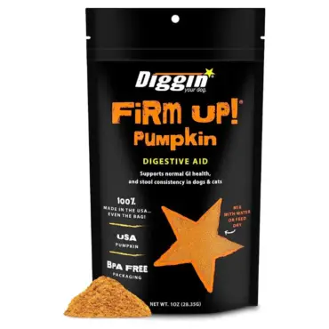 Diggin firm up pumpkin para perros y gatos