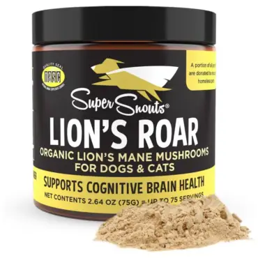 Super snouts lion´s roar perros y gatos