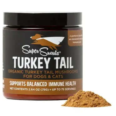 Super snouts turkey tail para perros y gatos