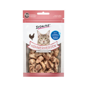 Dokas corazones de pollo liofilizado