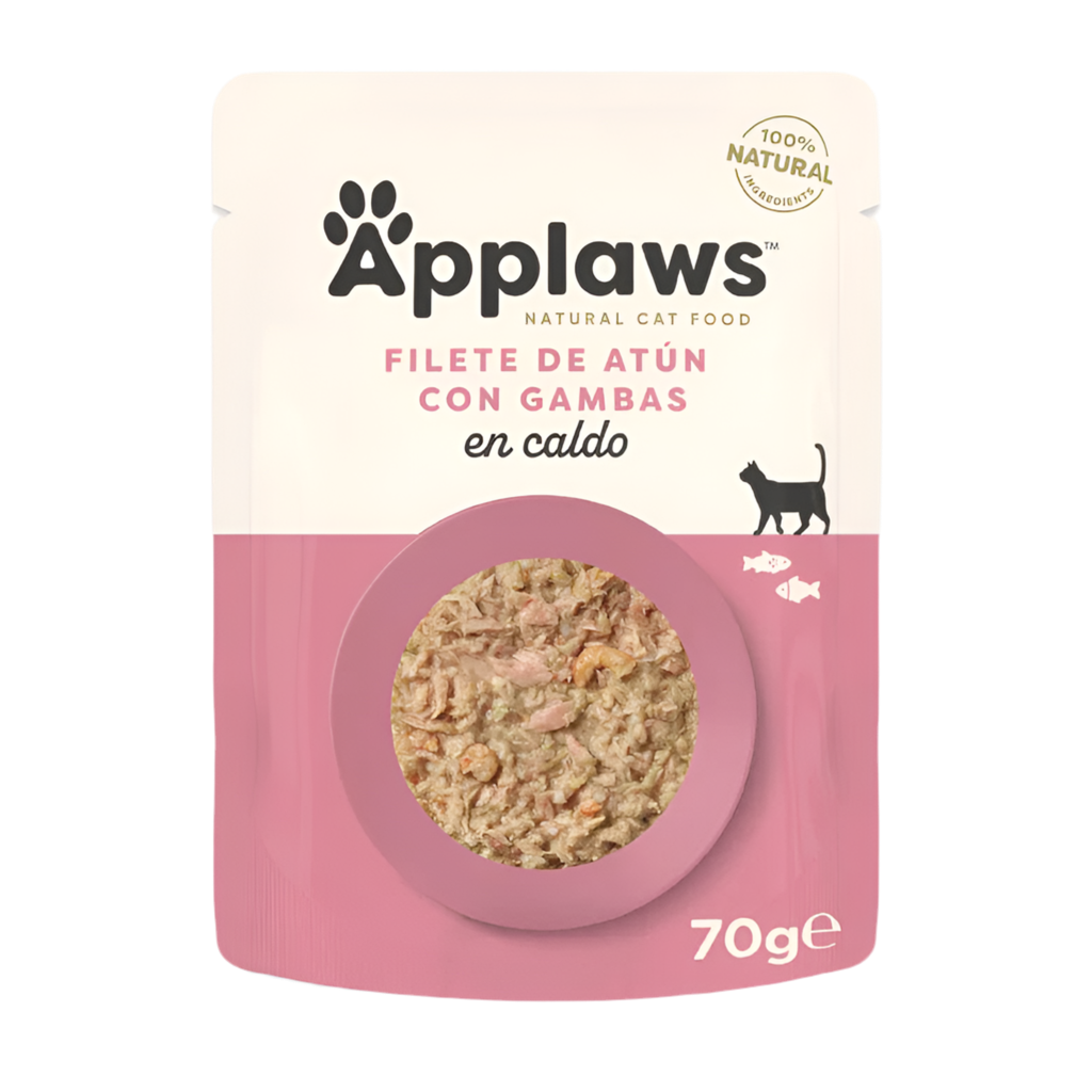 Applaws filete de atún con gambas en caldo 70gr