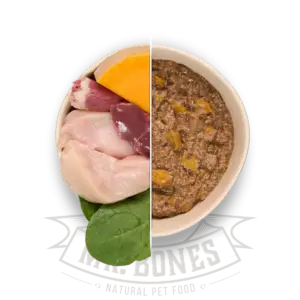 Mr. bones comida cocinada de pollo con vegetales 375gr