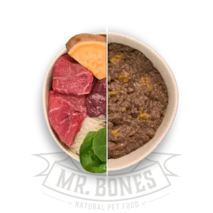 Mr. bones comida cocinada de ternera con vegetales 375gr